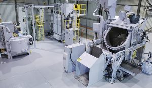 Drum Shot Blasting Machines at Sinto America’s Test Center