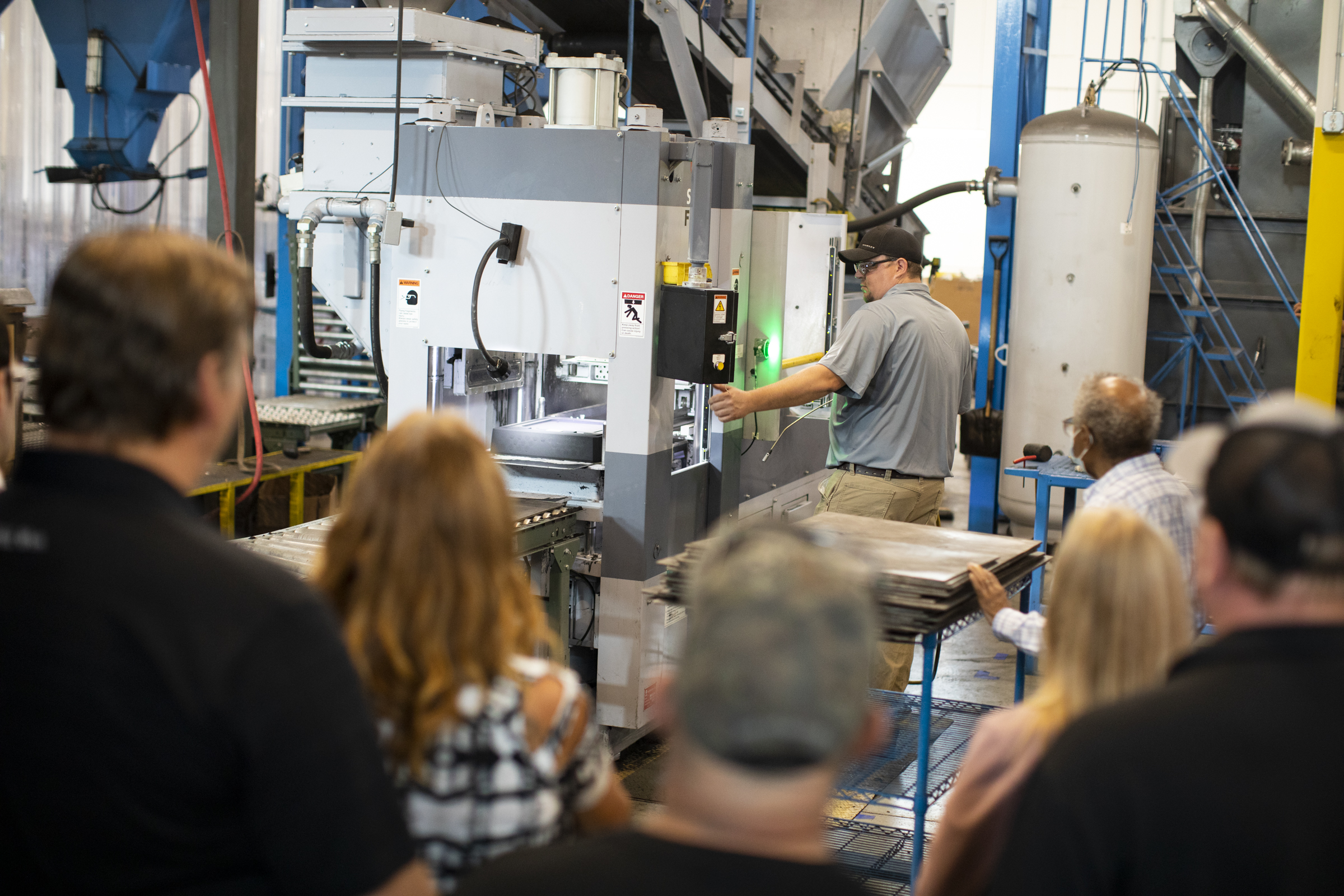 our Grand Opening Event in August.  Brent Anderson, Sure Cast Operations Manager, is demonstrating the FDNX to our guests.  