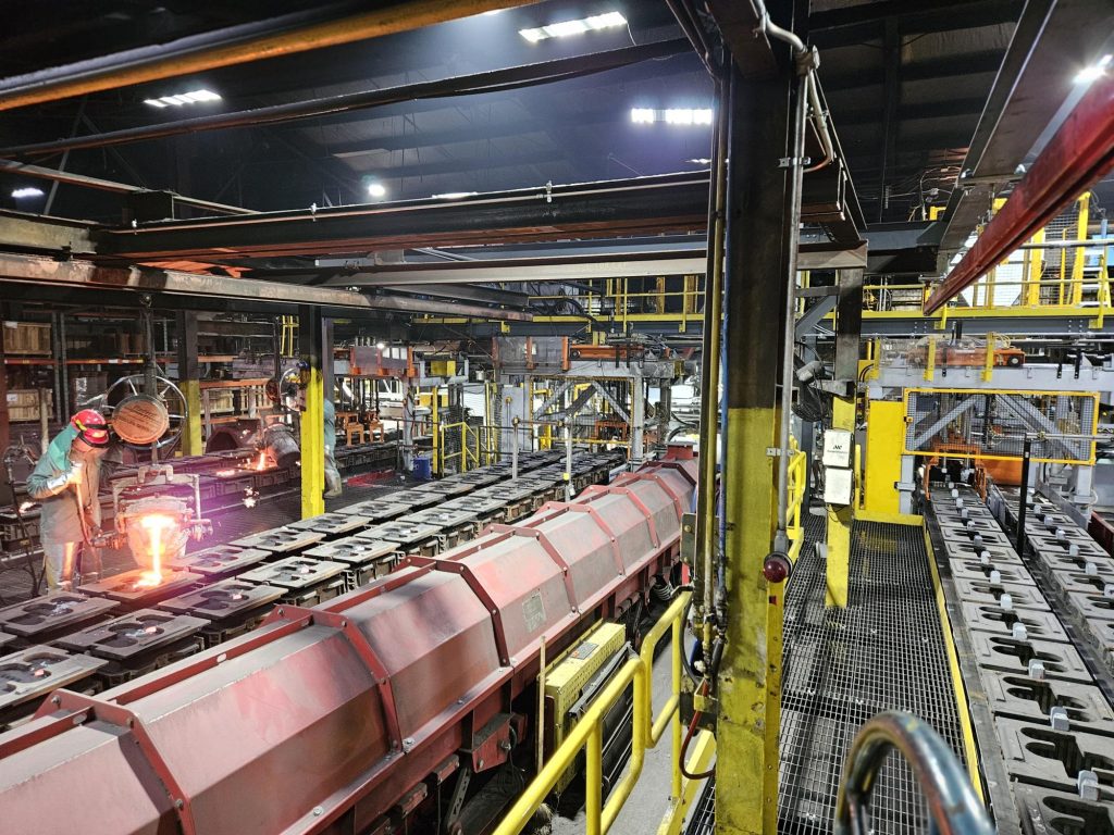 bingham and taylor mold handling line